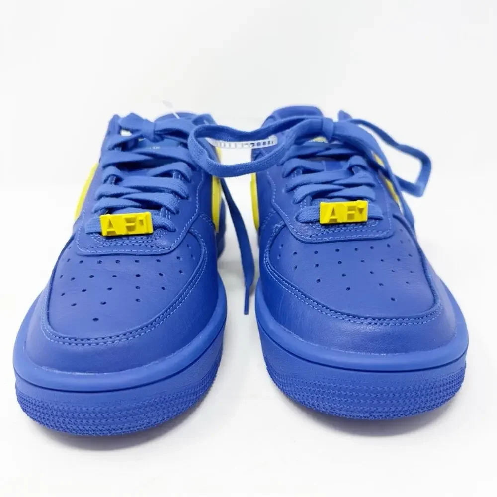 Nike Air Force 1 x AMBUSH Low Sneakers Women’s 6.5 Blue Yellow - Picture 2 of 8